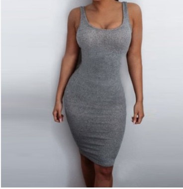 Dresses & Jumpsuits | Womens  Halo Essential Dress Heather Grey Bottoms Dresses & Jumpsuits