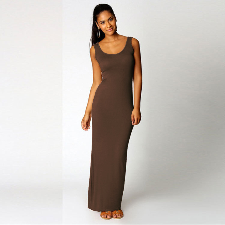 Dresses & Jumpsuits | Womens  Halo Essential Dress Java Heather Bottoms Dresses & Jumpsuits