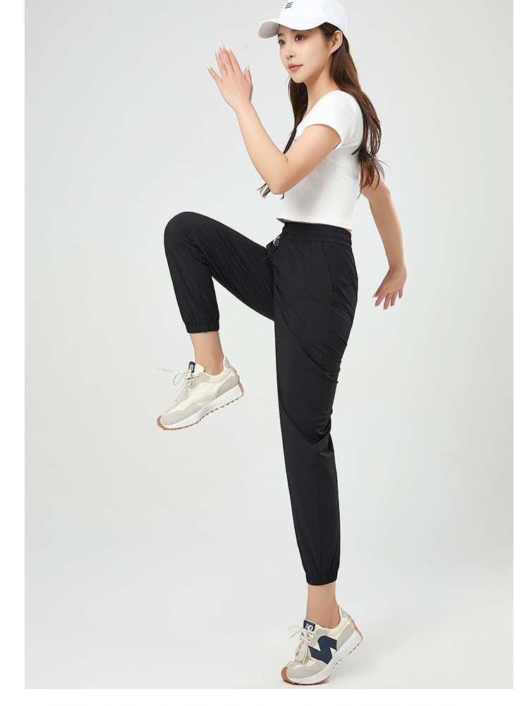 Joggers | Womens  Miles Jogger Black Bottoms Black