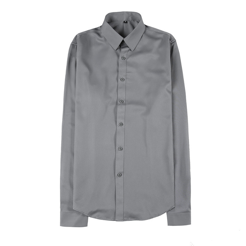 Long Sleeve Tops | Mens  Long Sleeve Bridge Button Down Fog Long Sleeve Tops Fog