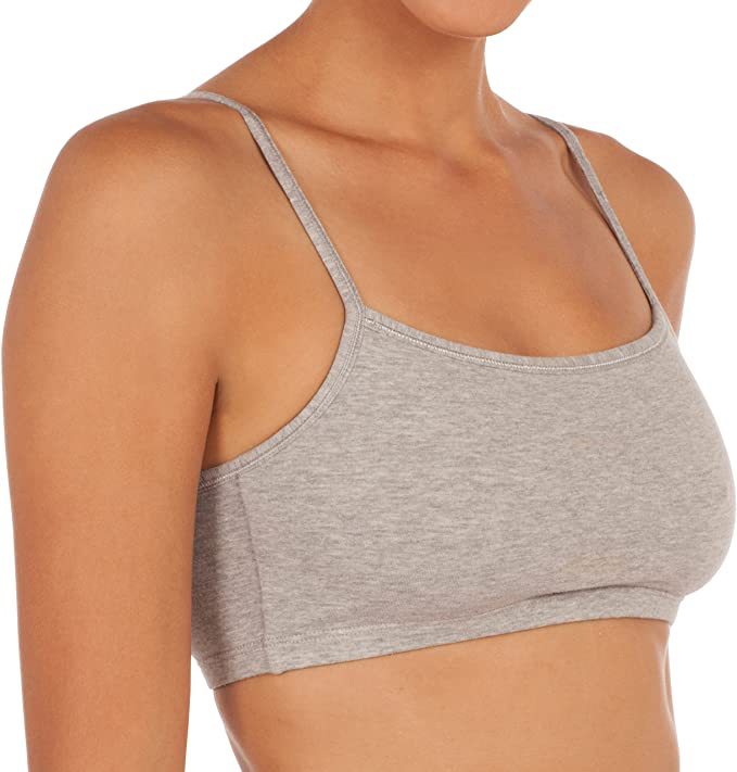 Sports Bras | Womens  Halo Essential Bra Pale Grey Heather Sports Bras Pale Grey Heather