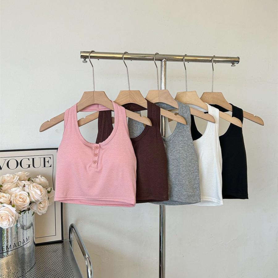 Tanks | Womens  Cove Crop Tank Light Heather Grey Tanks Light Heather Grey